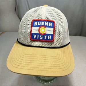 Buena Vista Truckers Cap in White and Tan